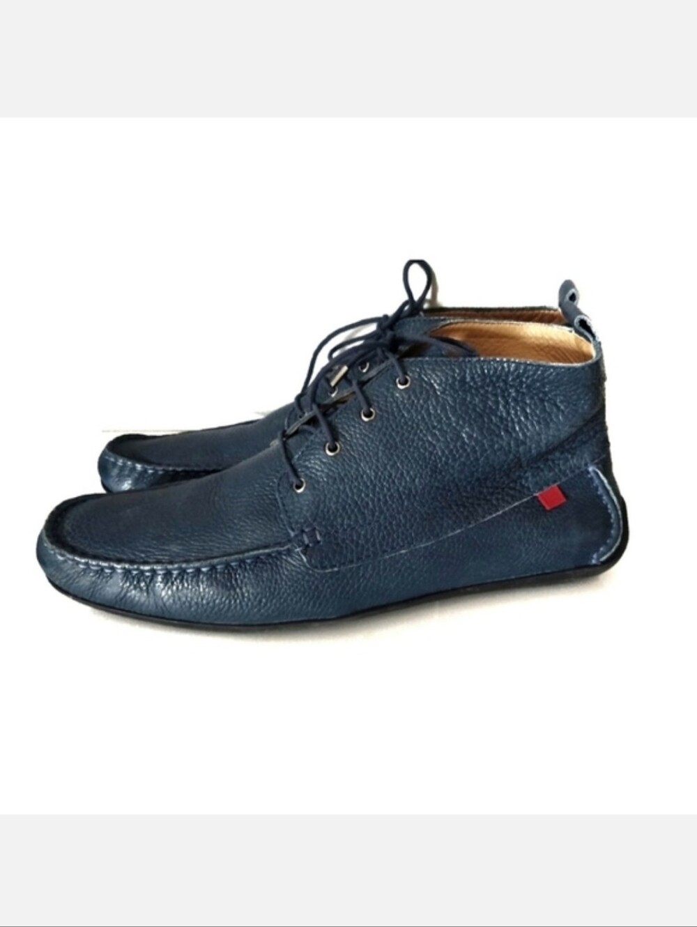 Marc Joseph Soho 2 Blue Grainy Leather Shoe Boots Size 13